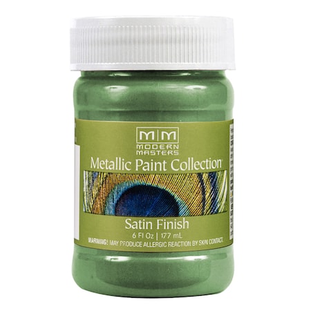 Modern Masters Metallic Paint, WaterBase, Mystical Green, 6 oz ME434